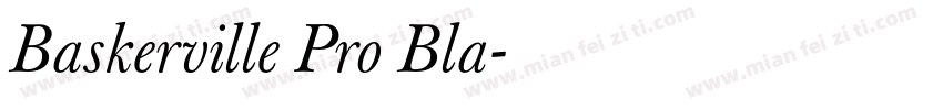 Baskerville Pro Bla字体转换